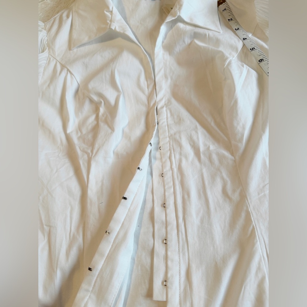 NWT Guess Cotton Button-Up Shirt - Picture 11 of 14